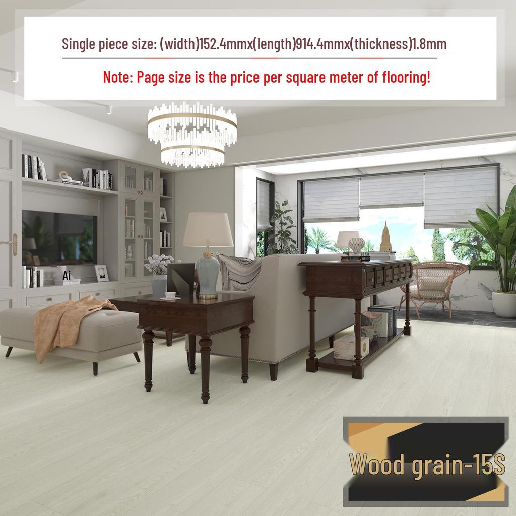 Самоклеящаяся водонепроницаемая виниловая наклейка для пола под камень: Толстое, износостойкое ПВХ-покрытие для спален