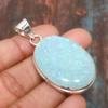 Blue Triplet Opal Gemstone Handmade 925 Sterling Silver Jewelry Pendant For Women