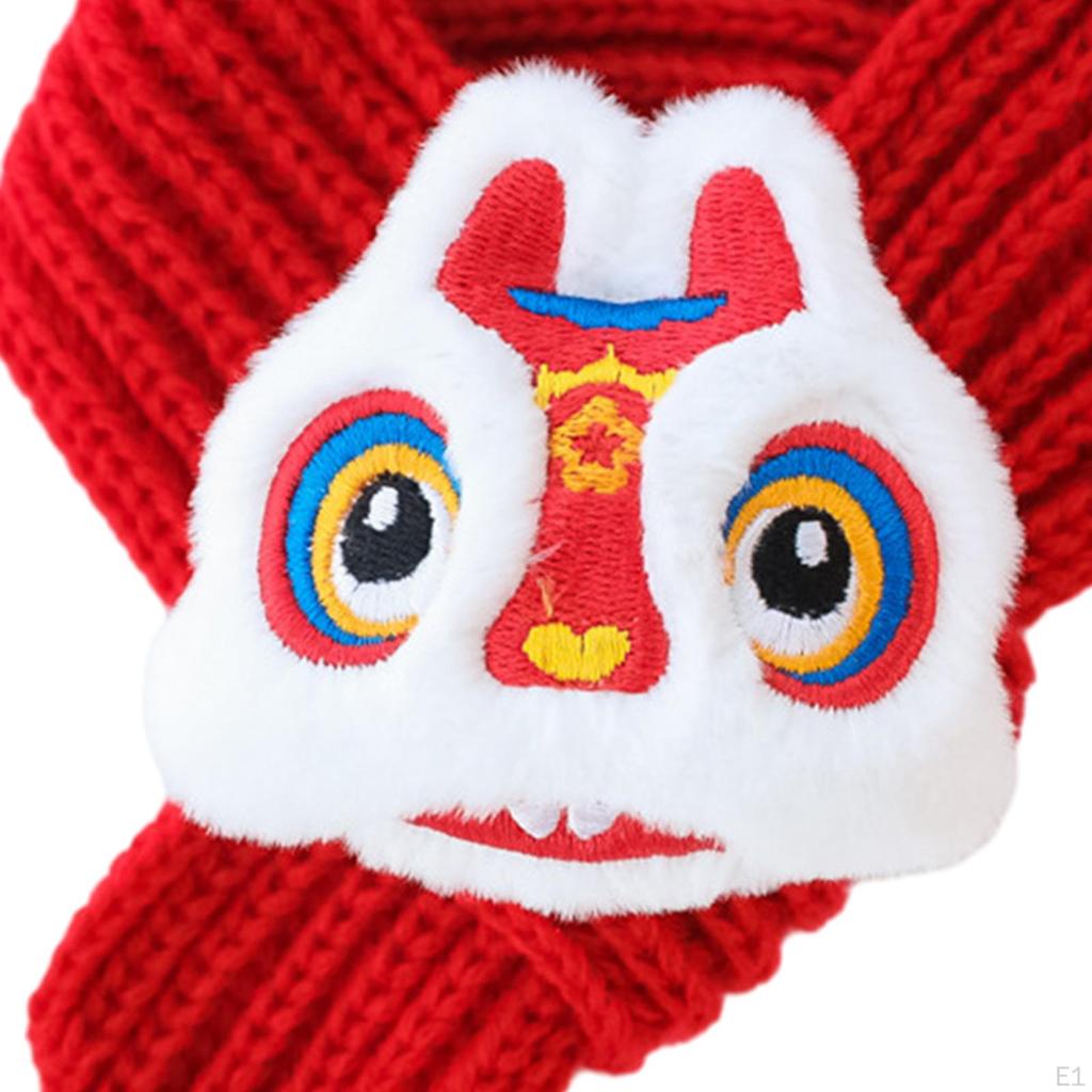 Вязаный шарф для кошек, аксессуары на год питомца, моющиеся, утеплитель для шеи для щенков