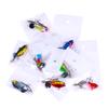 HENGJIA Spinners VIB Fishing Lures Wobblers Sequin Spoon Isca Artificial 5.2CM-8.5g for Perch Fly Fishing Trout Pesca