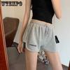 Sports Shorts Female Summer Korean Version of Loose Thin Pants Students High Waist Casual A Word Wide Leg Pants Shorts