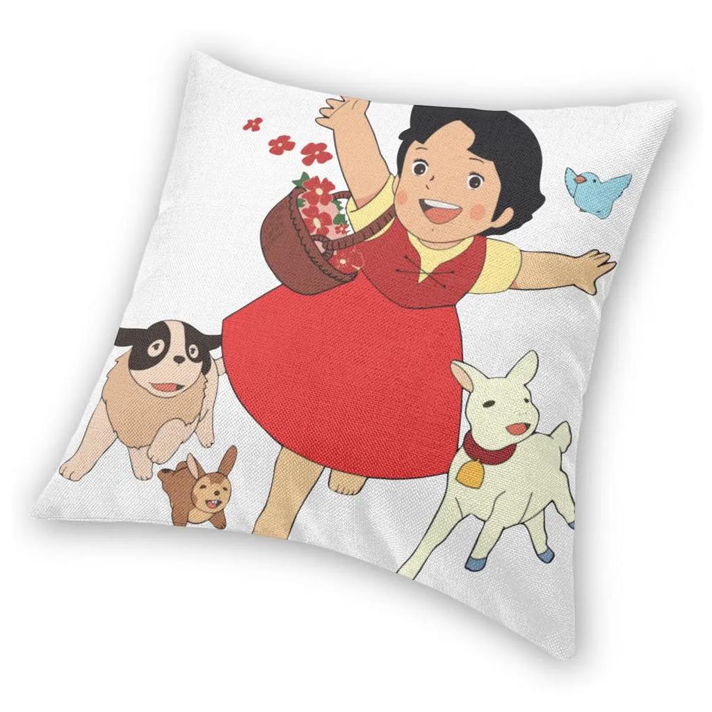 Хайди Девочка из Альп Наволочка для декоративной подушки Декоративная подушка Коза Аниме Смешные Чехлы для подушек