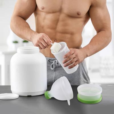 Протеиновый порошок Чашка Таблетница Коробка 70 мл Герметичный Протеиновый Порошок Контейнер Воронка Дизайн Портативная Добавка