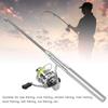 Portable   Pen Shape Fishing Rod Pole   Retractable Fishing Rod with Reel Wheel