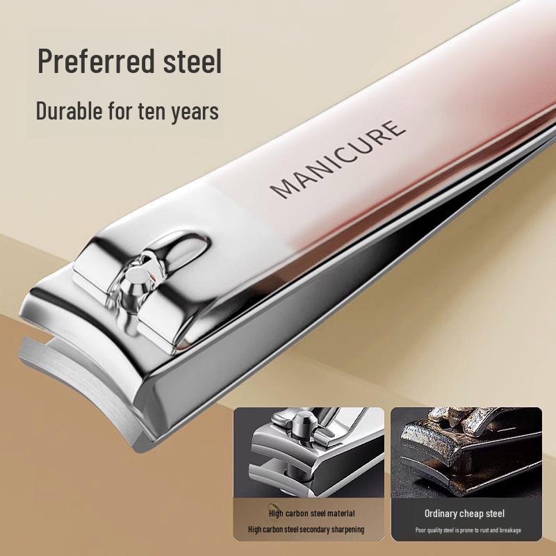 Набор кусачек для ногтей с градиентным цветом: Четырехсекционный вращающийся мешок с большими и малыми косыми клипсаторами