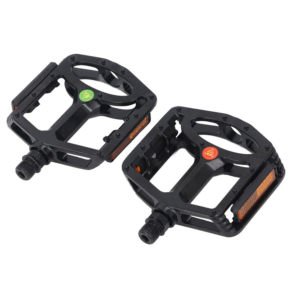 1 Pair Mountain Cycle Pedal Aluminum Alloy Non Slip Stable Flat Platform Pedal Replacement