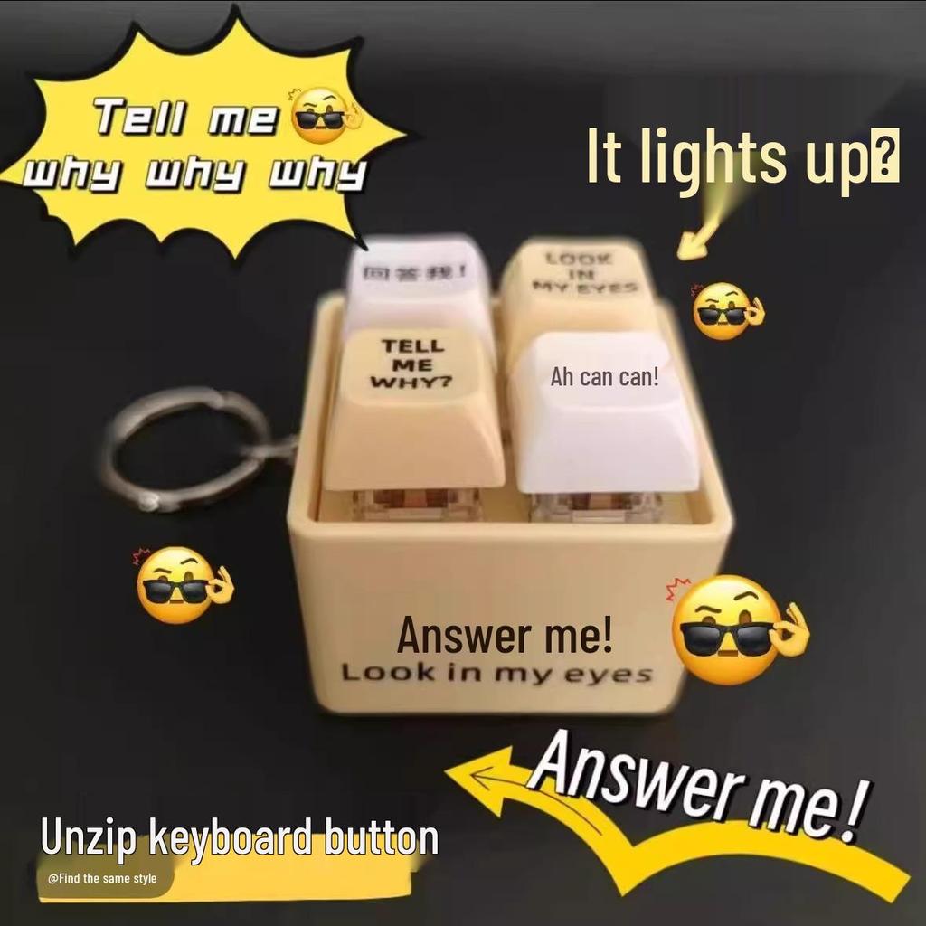 Voice-Activated Luminous Keychain – Decompression Aid