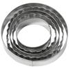 Cookie Cutters - Stainless Steel - Round - 5 Pcs - Dishwasher Safe - Ideal for Christmas