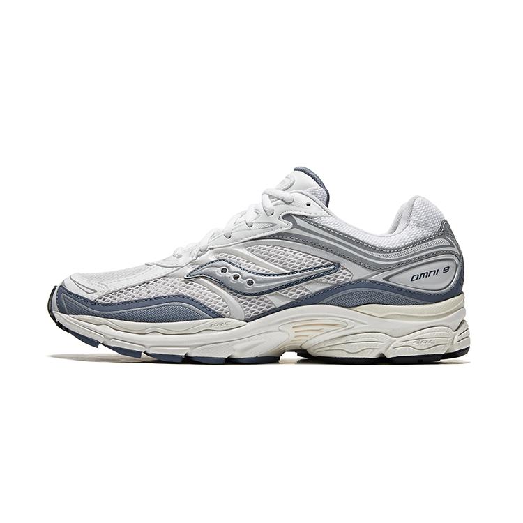 SAUCONY ProGrid Omni 9 Tomorrow, Meet Yesterday Pack - Синие кроссовки унисекс кремового цвета слоновой кости S70832-2