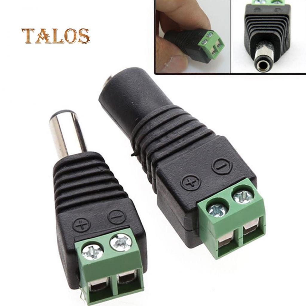 5 Pcs 12V DC Power Supply Plug Adapter Connector for 5050 3528 LED Strip Light Electronics