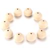 10pcs Craft Beads Round Wood Color MultiPurpose Wooden Beads Bulk with Hole for DIY Handicraft Decoration Gift