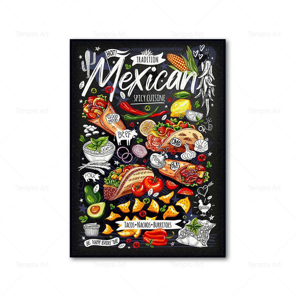 Декор для кухни, пицца, сэндвич, гамбургер, постер с едой, холст, живопись, принты, скандинавские настенные художественные фотографии, украшение для ресторана, дома