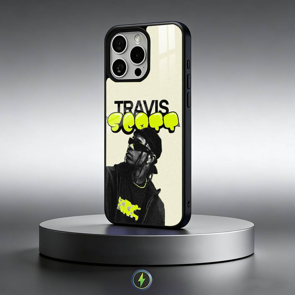 Чехол для телефона singer T-Travis Scott для iPhone 17, 16, 15, 14, 13, 12, 11 Plus, Pro Max Магнитный для Magsafe Беспроводной зарядки