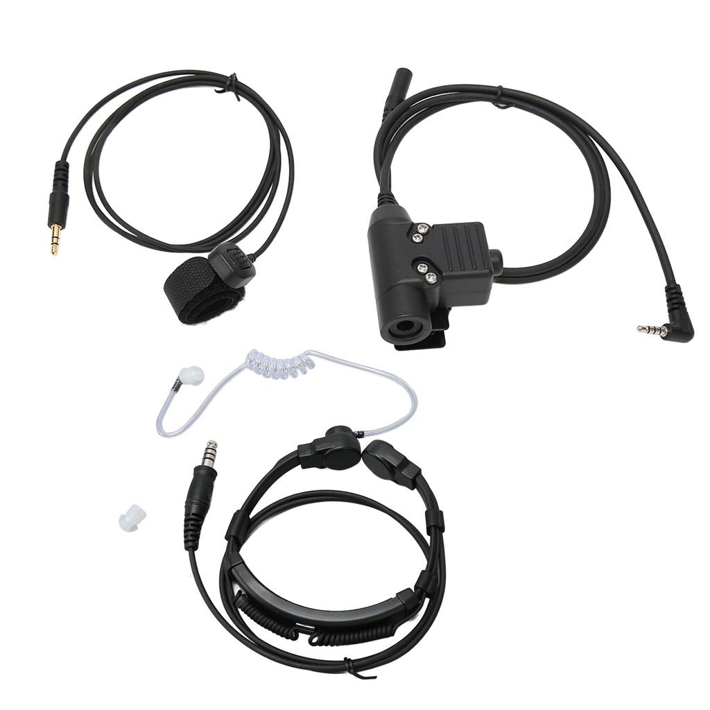 Гарнитура с микрофоном для горла с адаптером PTT, разъем 7,1 мм, наушник с микрофоном для радиостанции Xiaomi 2 Way