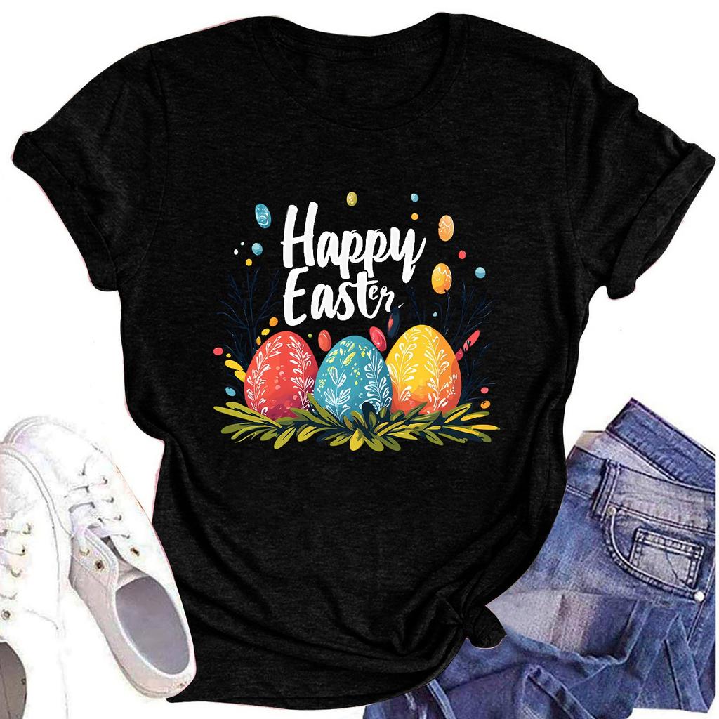 Женский топ с круглым вырезом, повседневный принт, футболка с короткими рукавами