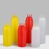 3 Hole Squeeze Bottle 360/480/720ml Plastic Sauce Vinegar Squeeze Bottle Condiment Dispenser Tomato Sauce Bottle Kitchen Gadget