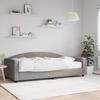 VidaXL Daybed with Mattress Taupe 100x200 Cm Fabric 3197178
