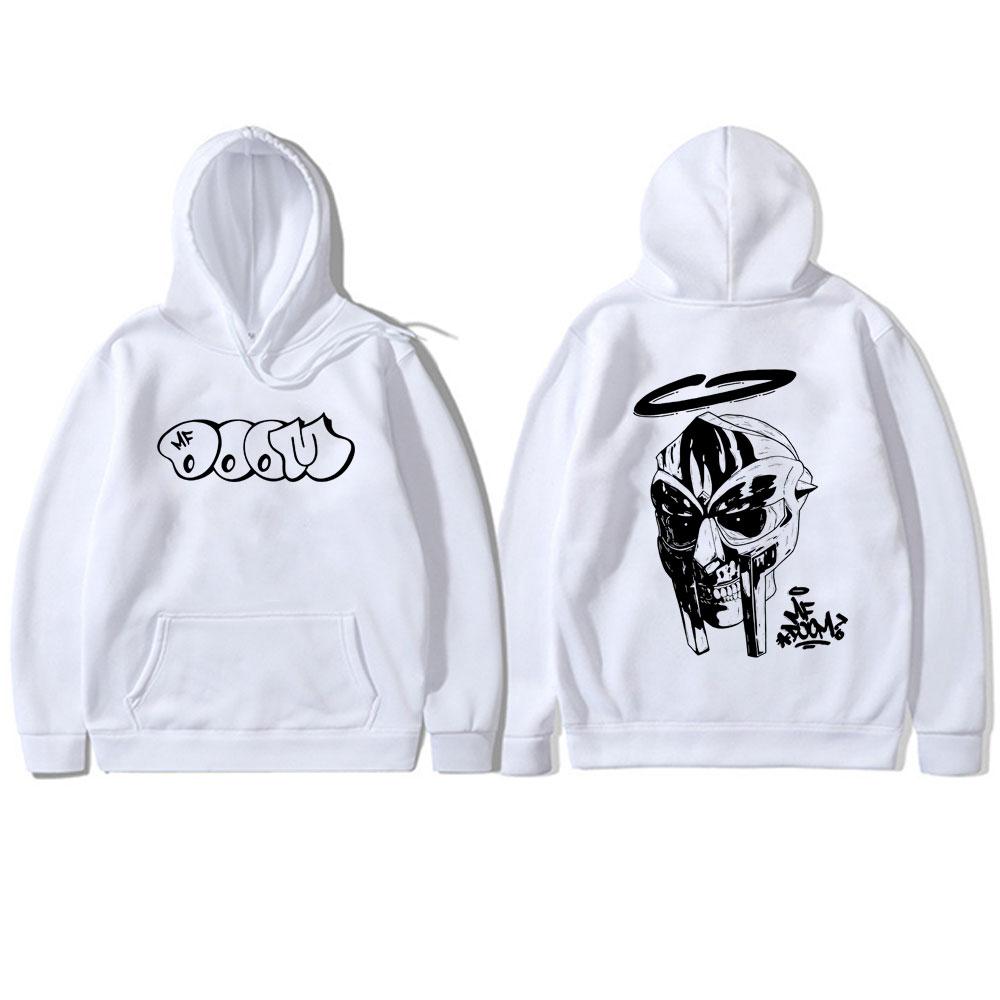Rapper Mf Doom Double Sided Printed Hoodie Men Women Fashion Oversized Sweatshirt Male Vintage Fleece Cotton Pullover Hoodies