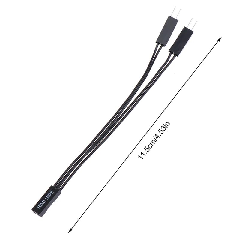 Аудиофильское 2-контактное гнездо на два штекера, черный джампер для материнской платы ПК, светодиодный переключатель питания, сброс настроек жесткого диска, 1 комплект из 4 штук