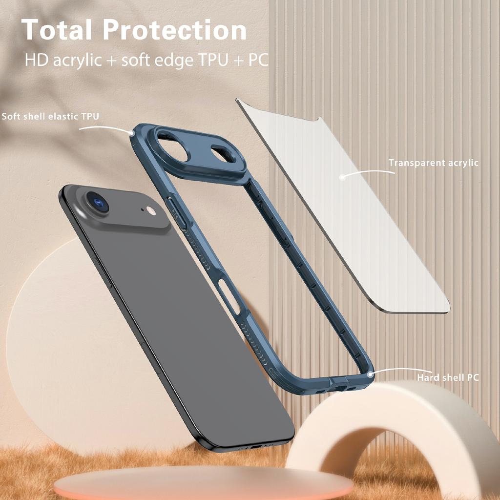 Для iPhone Air Case Ультратонкий ТПУ ПК Прозрачная Задняя Крышка Телефона