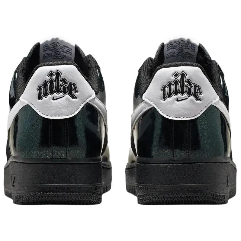 Nike Кроссовки Air Force 1 из синтетической кожи с амортизацией, дышащие, для скейтбординга, унисекс, черные с белым, IB6843-001