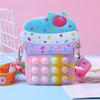Сумка Радужный Единорог Игрушки-антистресс для Девочек Снятие Напряжения Смешная Сумка-мессенджер Кошелек Детские Подарки Juguetes