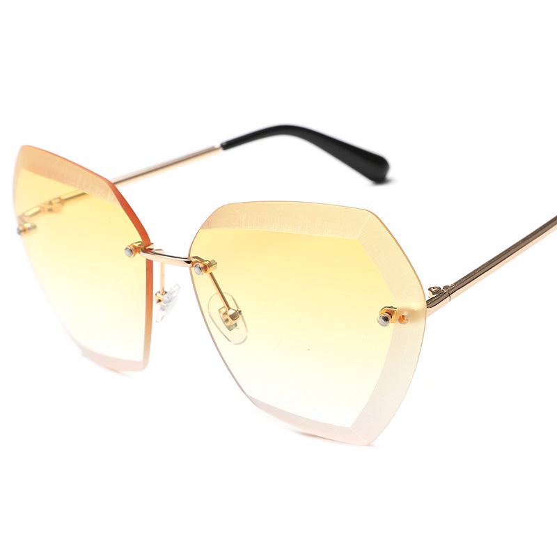 Безоправные солнечные очки в стиле градиент