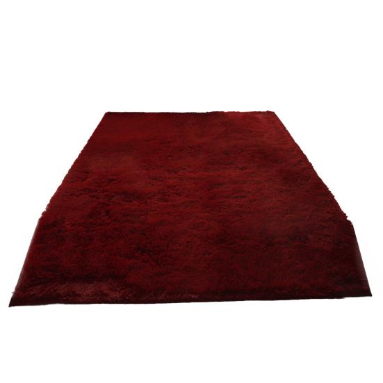 Plush Bedroom Rug, Solid Color Soft Shaggy Carpet, Non-Slip Backing, 19.69 in x 31.5 in Fuzzy Rug for Living Room Kids Room Decor