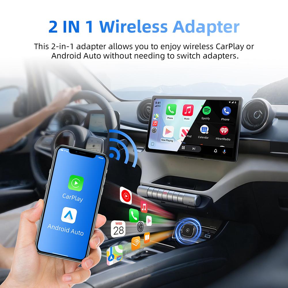 Android Auto Беспроводной Carplay Type-c Bluetooth Wifi Plug and Play 2-в-1 Донгл Для Chevrolet Citroen Buick Cadillac Chery VW