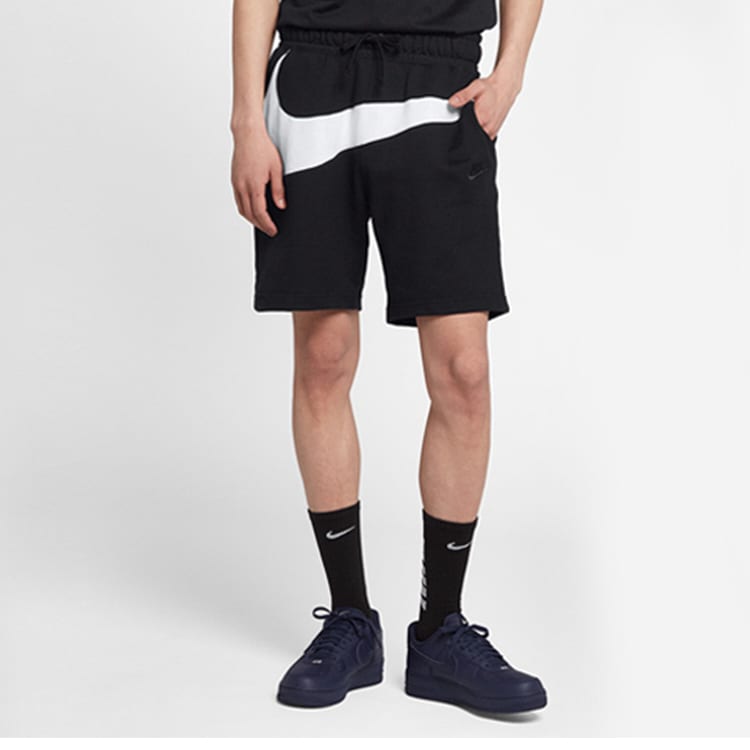 Nike BIG SWOOSH СПОРТИВНЫЕ ШОРТЫ из французского терри Черный AR3162-010