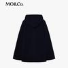 MO&Co. Women's Wool Double-Sided Hooded Cocoon Coat