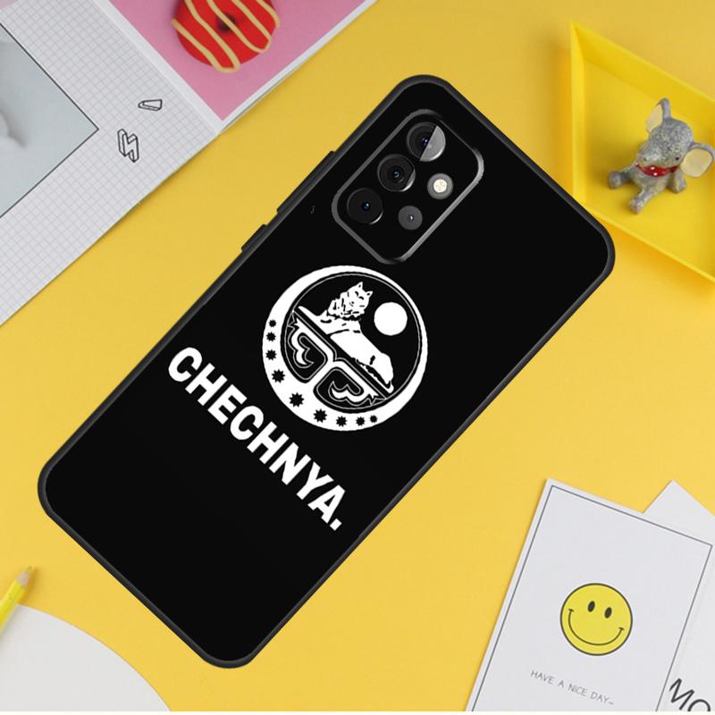 Чехол с флагом Чечни, чехол с чеченским волком для Samsung Galaxy A55 A35 A25 A15 A51 A71 A12 A32 A52 A13 A33 A53 A14 A34 A54, чехол