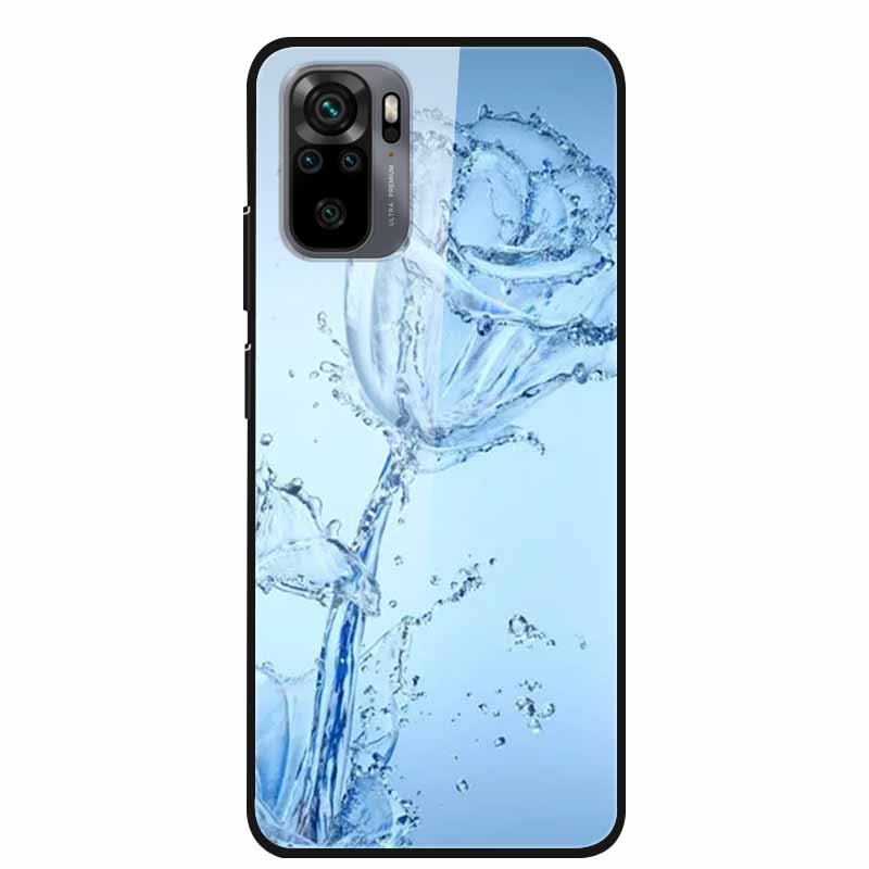 Закаленное Стекло Чехол для Redmi Note 10 Pro Чехол Жесткий Чехол для Xiaomi Redmi Note10 5G Чехол для Телефона Note10 Pro Fundas Бампер из ТПУ