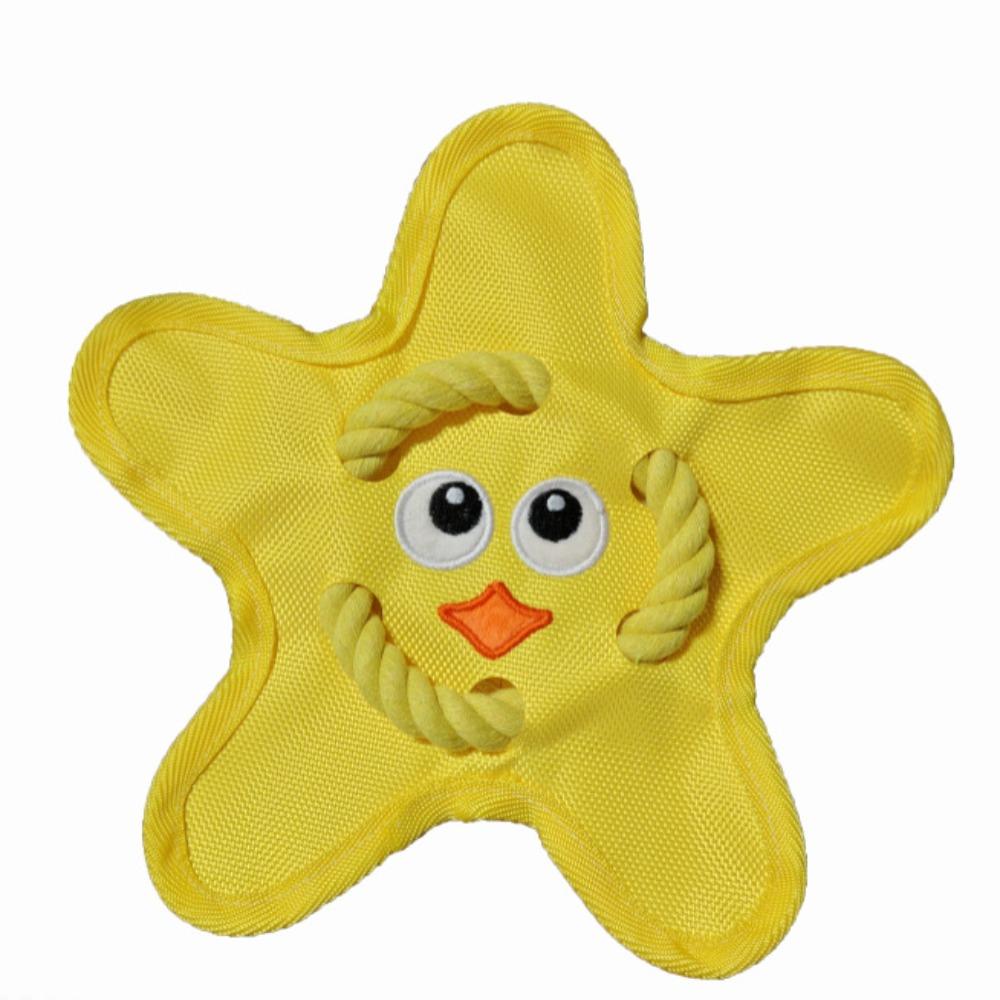 Bite Resistant Interactive Dog Throw Toy Squeak Sound Pet Teeth Cleaning Toy Puppies Use