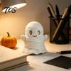 Hand Painted Ghost Ornament 3D Printed Halloween Mummy Figurine, Blank DIY Paintable Bandage Pumpkin Statue, Tabletop Decor Mini Desktop for