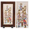 Магазин буддийских алтарей Takita Shoten Компактный свиток с Тринадцатью Буддами Подвесной Тип Подставка Деревянная рама 36 см х Ширина Тринадцать Будд подвесной