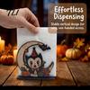 Kitchen Countertop Decoration Halloween Wood Napkin Holder, Rustic Ghost Skeleton Owl Pumpkin Dispenser, Tissue Holder Vintage Tabletop Standing