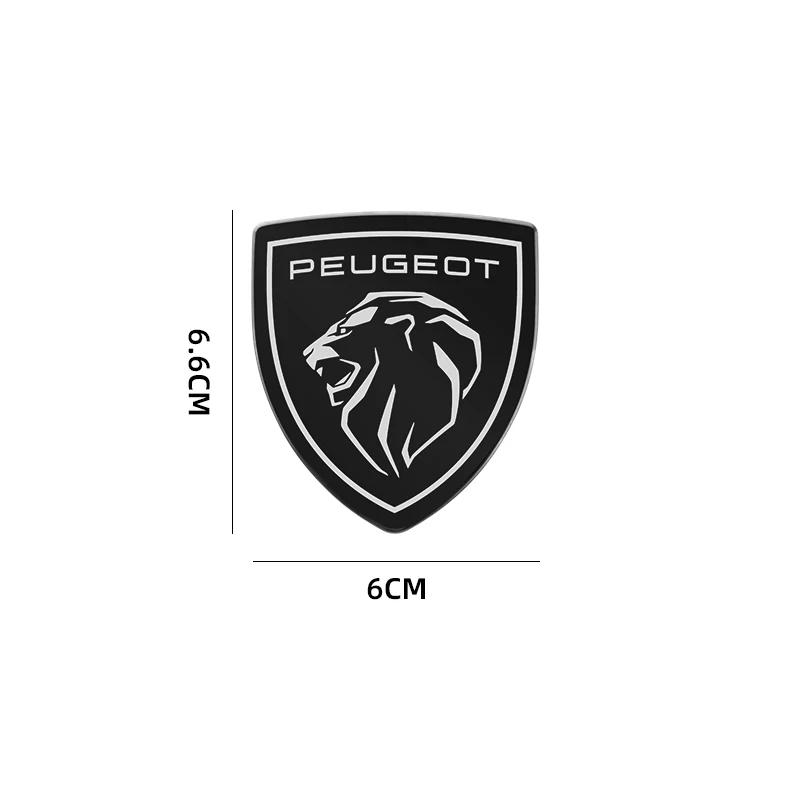 Metal Car Front Hood Cover Sticker Rear Tail Emblem Decal Accessories for Peugeot 307 206 308 207 406 407 408 508 3008
