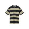Embroidered Logo Stripe Crew Neck Short Sleeve T-Shirt With Drop Shoulders Men Tops Multicolor FB8151-276