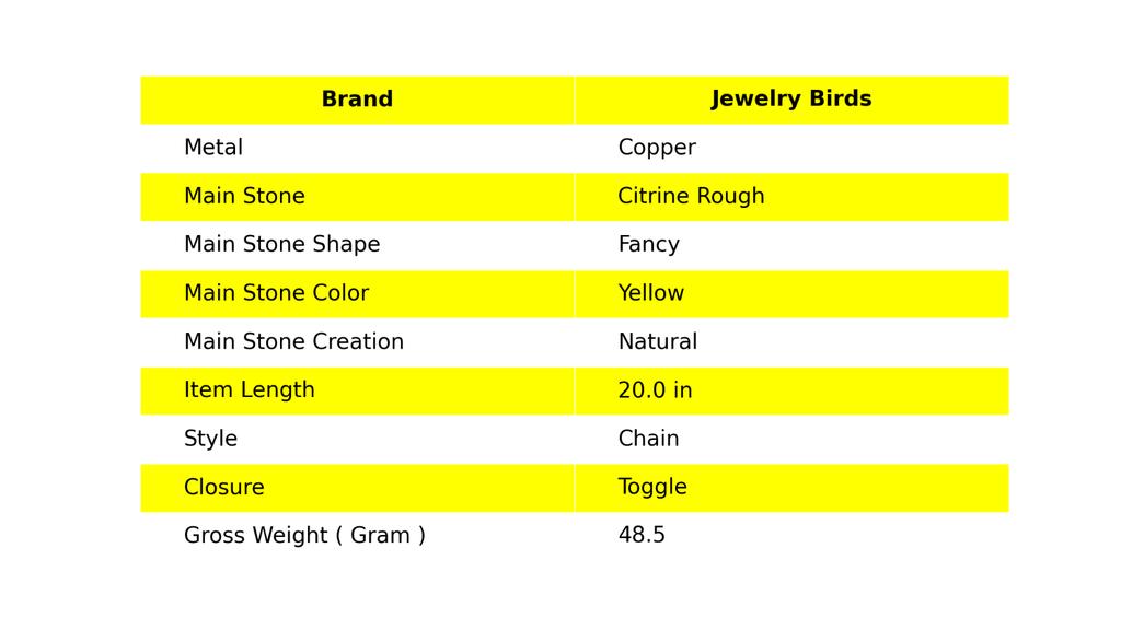 Натуральный Цитрин Необработанная Медь Подарок на День Рождения Цепочка Гальванопластика Ожерелье Ювелирное изделие V-20