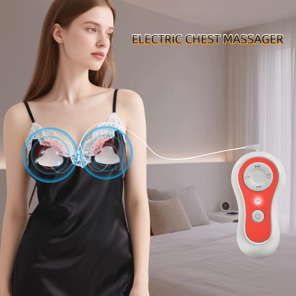 1SET Chest Massager, Electric Breast Massager, Home Chest Health Instrument, Rechargeable Chest Massager, Breast Enhancement