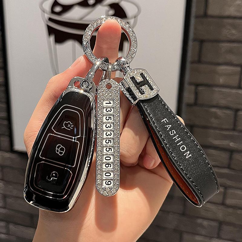 Подходит для чехла для ключей Ford Focus Mondeo Zhisheng Smart Car Key Case