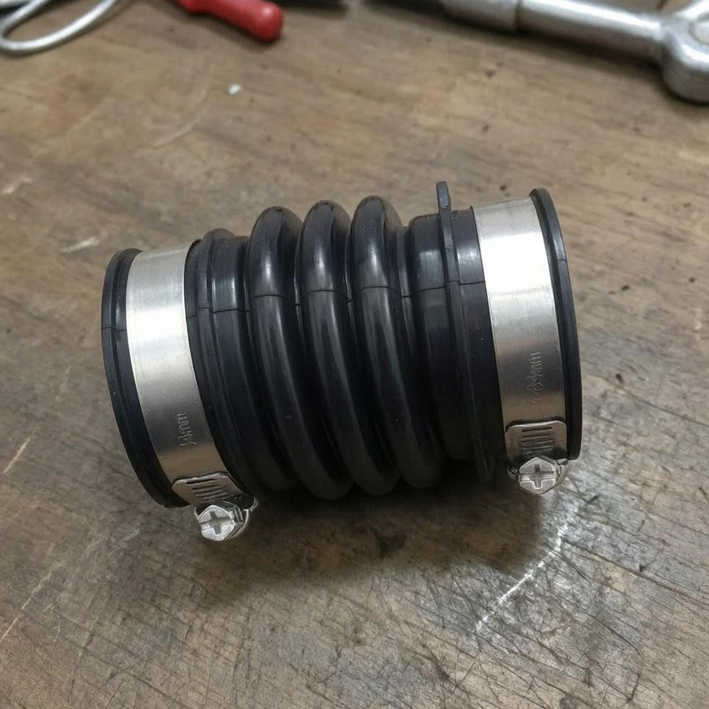 Engine Air Intake Hose Replacement with Clamps Reinforced