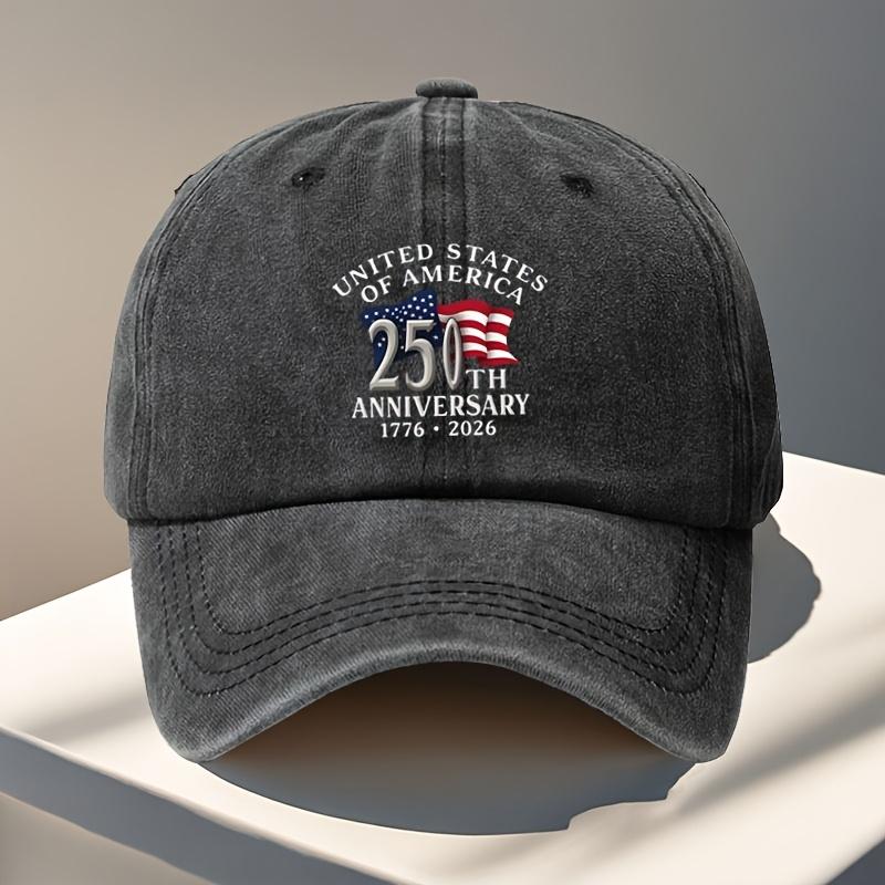 US Th Anniversary Patriotic Baseball Cap  Adjustable Snap Lightweight And Comfortable Designed for AmericaS Th Birth