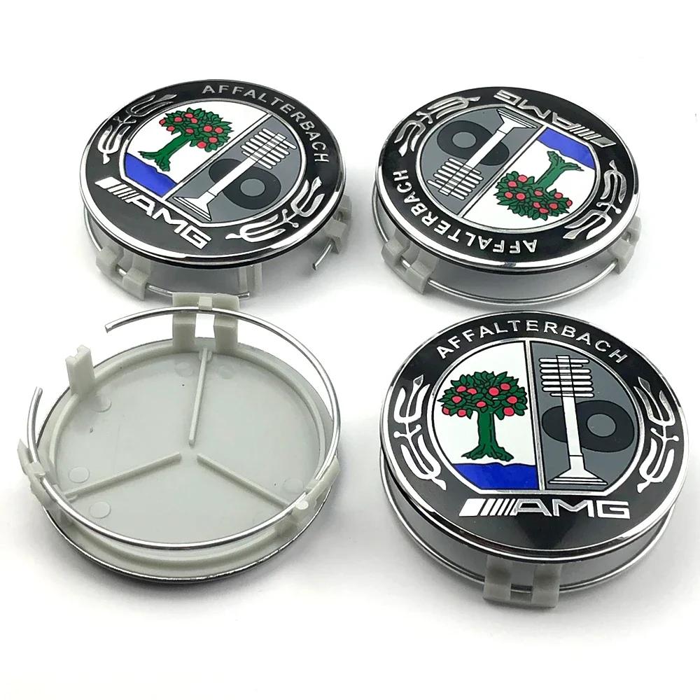 Колпачок ступицы колеса Mercedes Benz 4 шт 75 мм Колпак для Mercedes AMG Яблоня B w204 w211 w205 W212 w203 w213 w124 автомобильные аксессуары