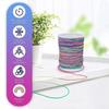 Giloty 100M Fil Elastique pour Bracelet, 1MM Cordon Couleur pour Bracelets Arc-en-Ciel, Fil Tressé pour Bricolage Artisanat [8]