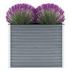 VidaXL Raised Bed Galvanized Steel 100x40x77 Cm Grey Planter Flower Pot 44852