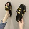 Женские летние могут быть запущены в продажу Ins Tide Wear Online, модные сандалии знаменитостей, тапочки, нескользящие домашние тапочки с толстым бисквитом, пляжные