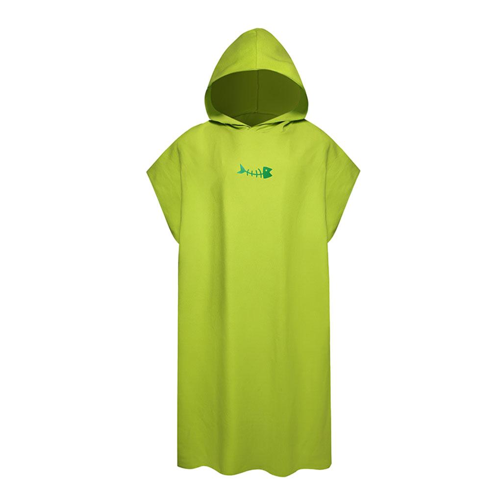 Микрофибровое пончо для унисекс, легкое и удобное впитывающее банное полотенце для тела, микрофибровое полотенце для серфинга, серое 1