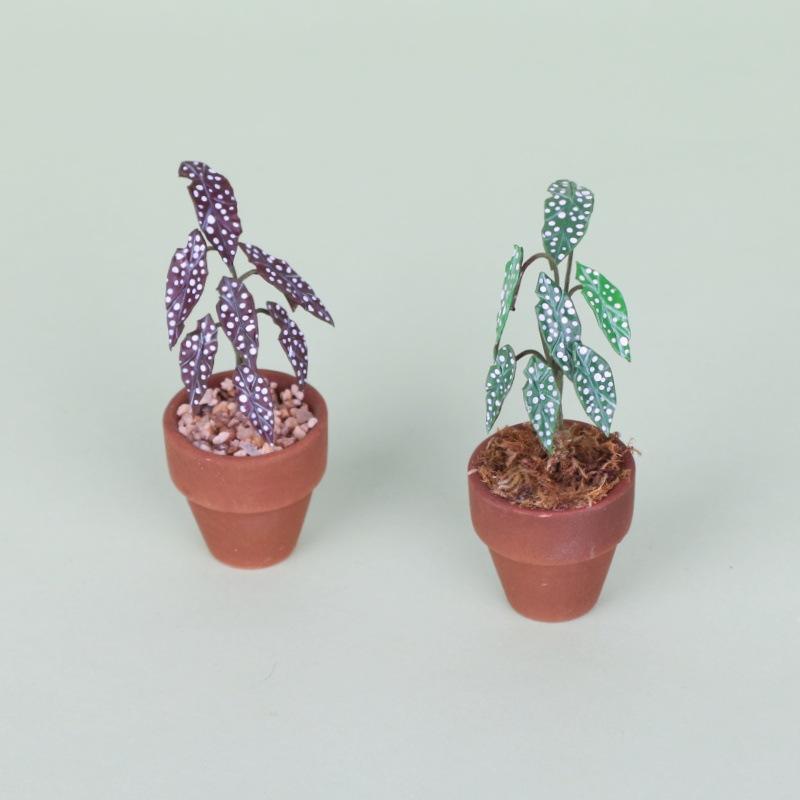/1pc new 1:12 Miniature Simulation Flower Pot Green Plant Potted Model Dollhouse Home Decoration Micro Landscape Scene Ornament